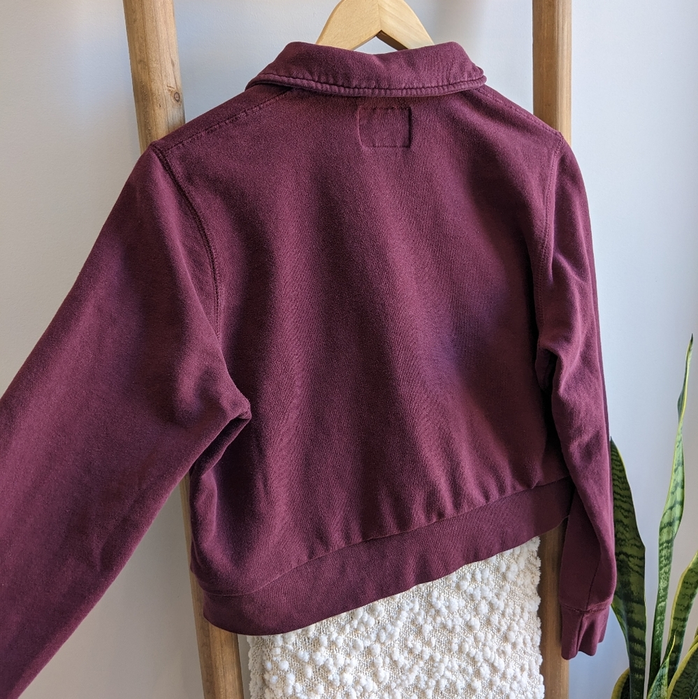 Roots Custom Cropped Quarter Zip Sweater - Picture 5 of 11